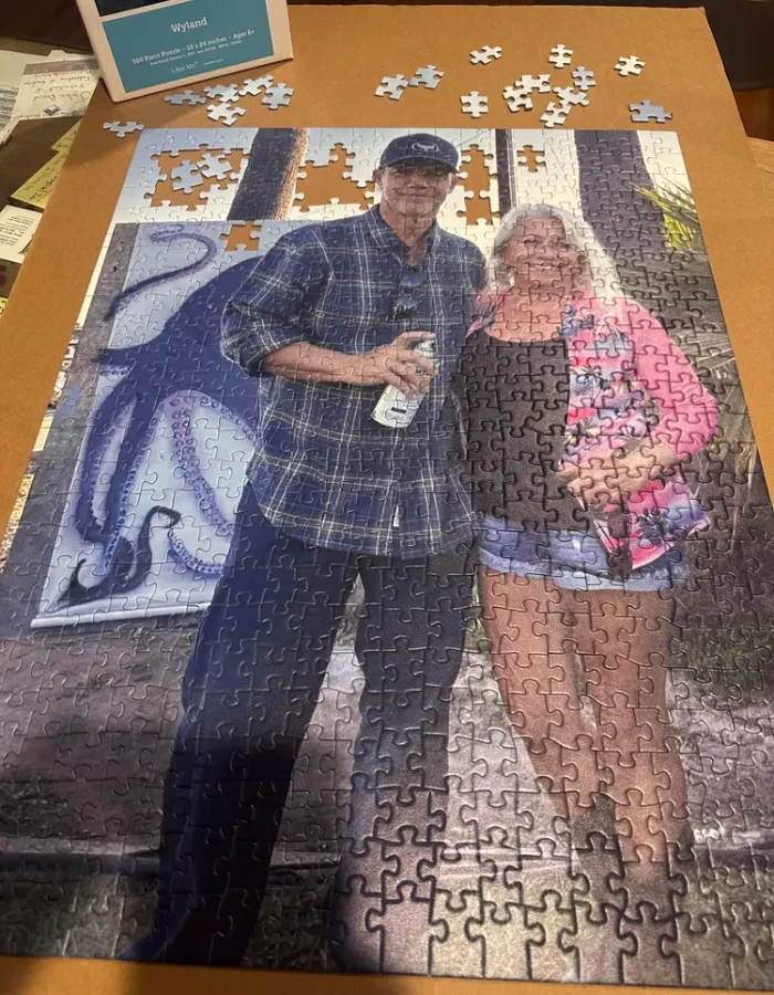 Best cute Christmas gifts for boyfriend: Personalized puzzle with a photo of us