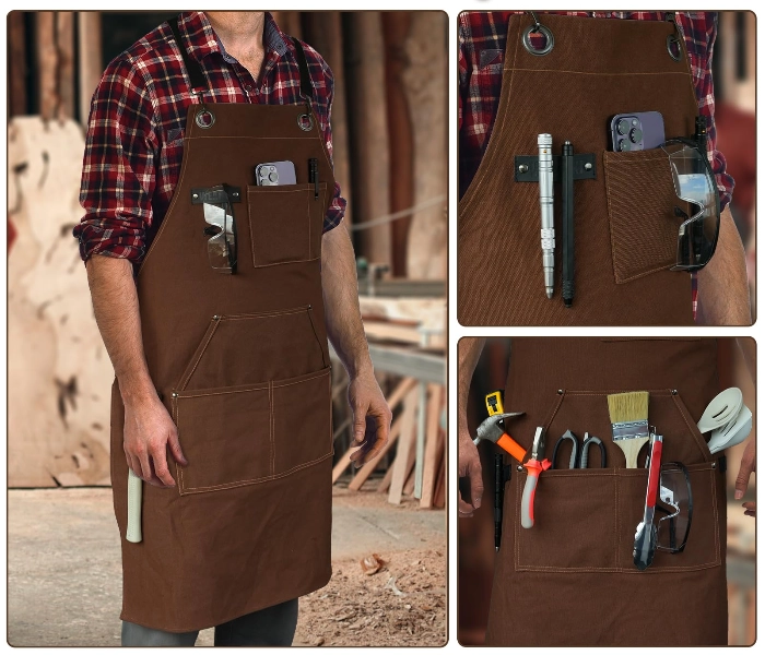 Christmas gift ideas for dad: Tailored leather work apron