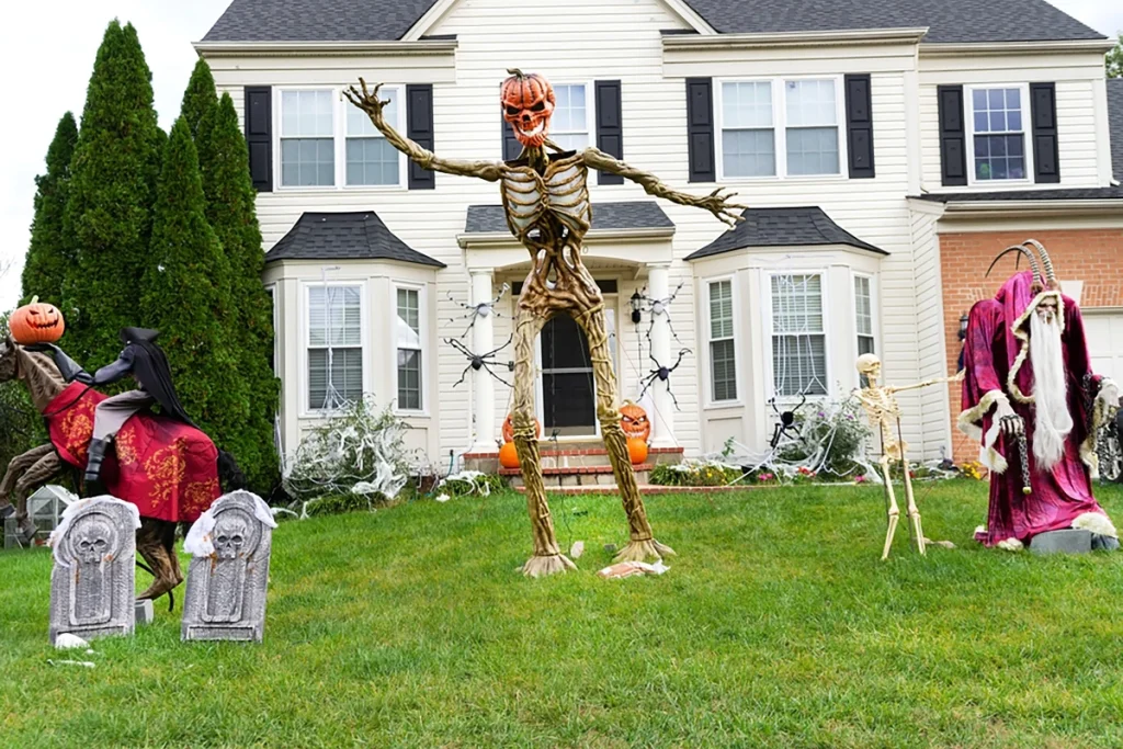 Why do people decorate their houses for Halloween?