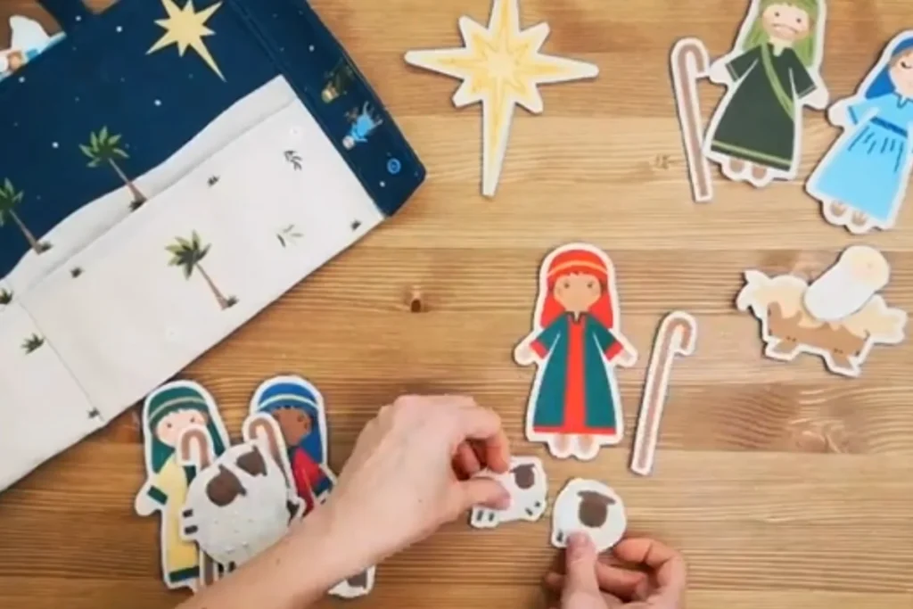 DIY nativity storybook | Activities about christian Christmas for children for family