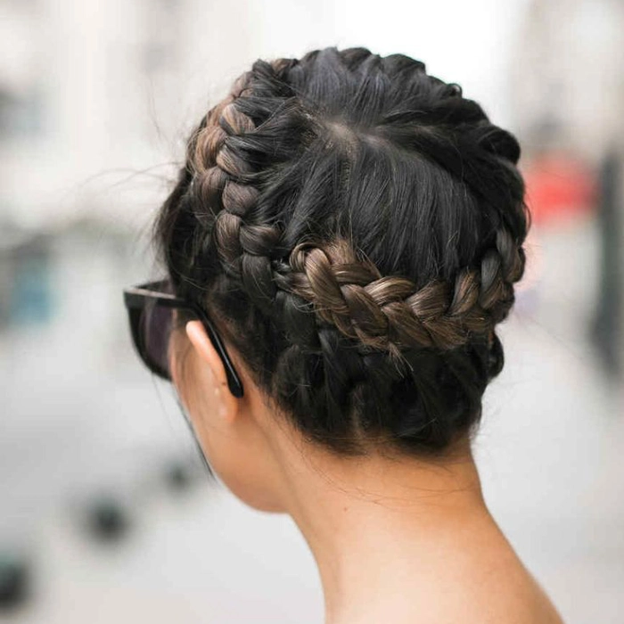 Festive crown braid