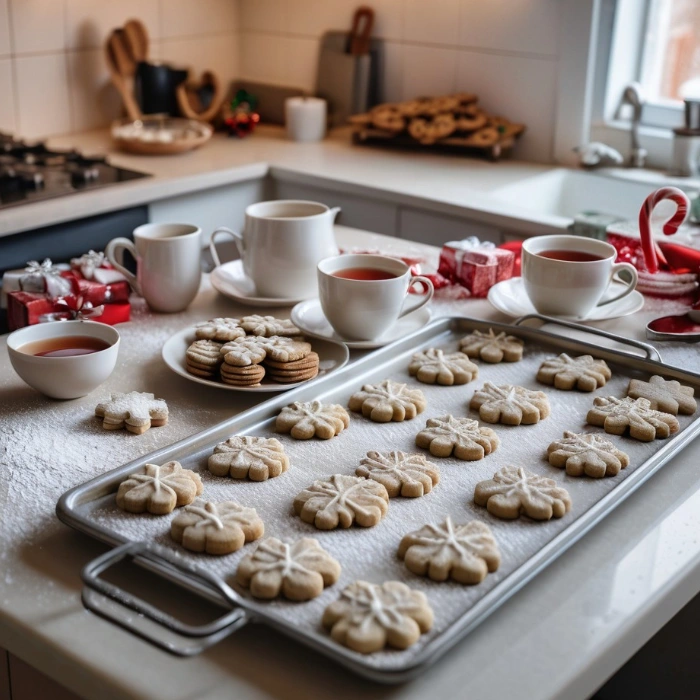 The Christmas cookie artistry table: Christmas activities for kids