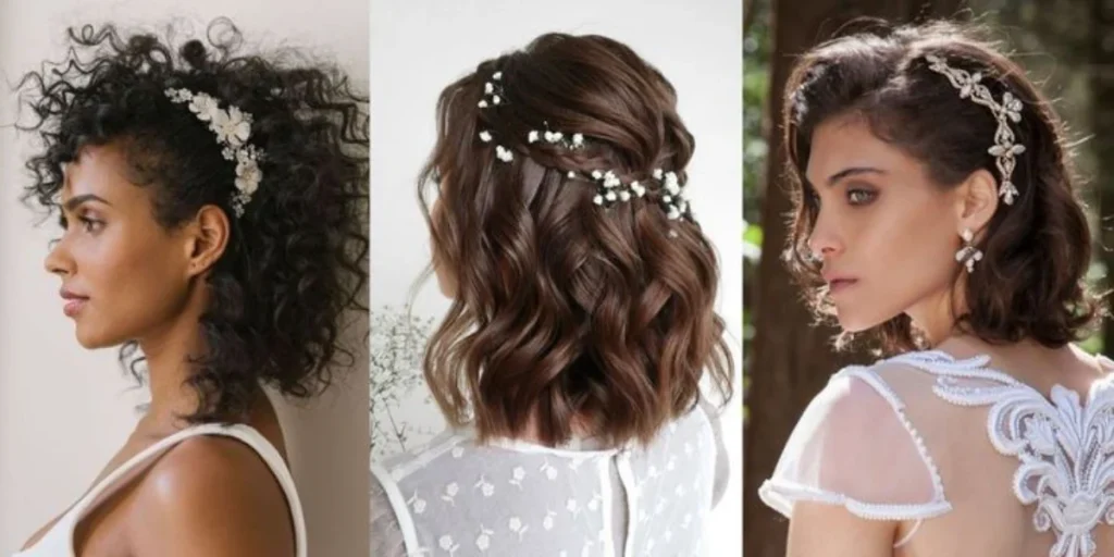 Coiffure mariage cheveux courts