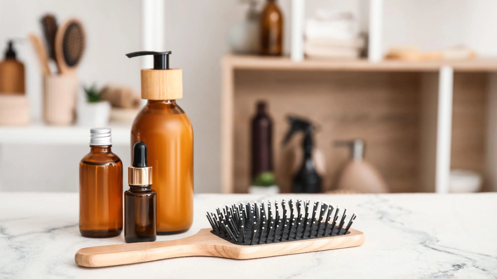 Items useful for morning hair care