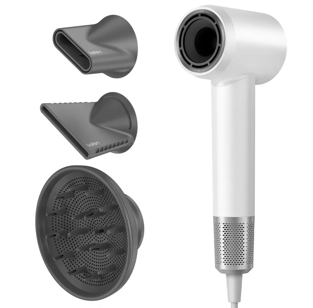 Laifen hair dryer with a diffuser attachment