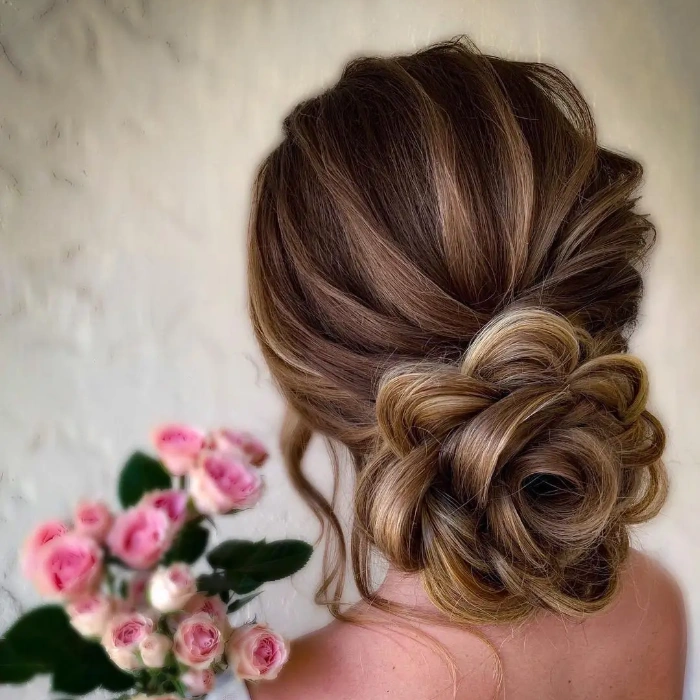 Classic bridal updo