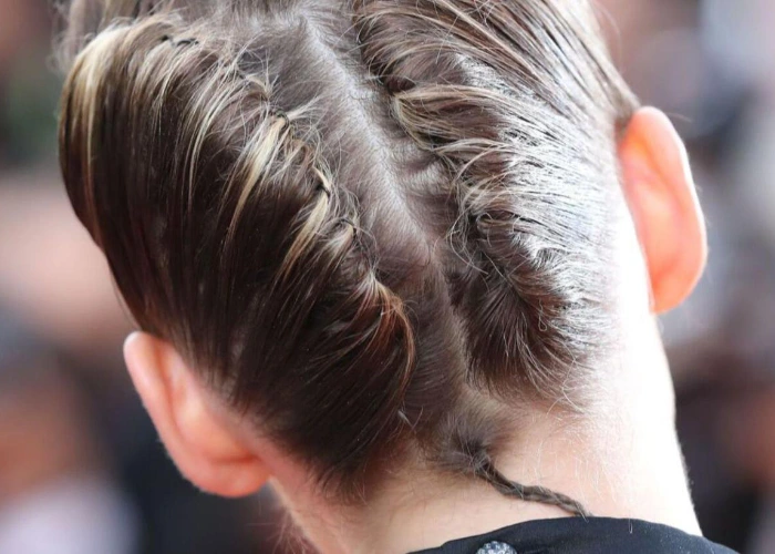 Braided rat tail haircut