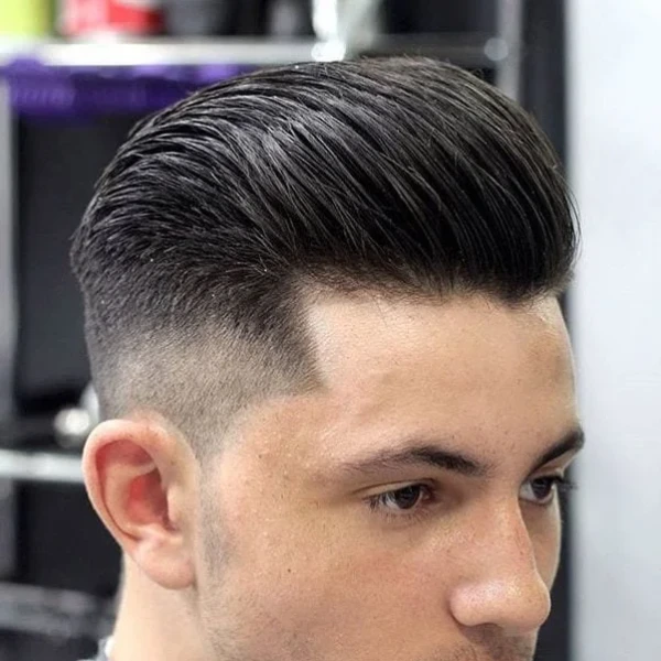 Rounded men's Caesar cut