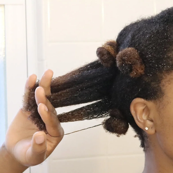 Use your fingers to detangle | How to detangle your 4c hair by using fingers