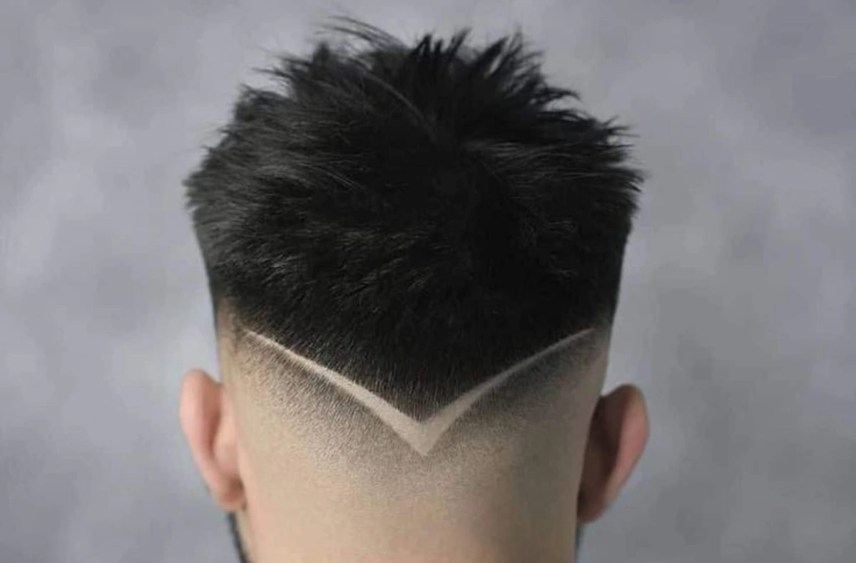 What exactly is a haircut in a V shape?