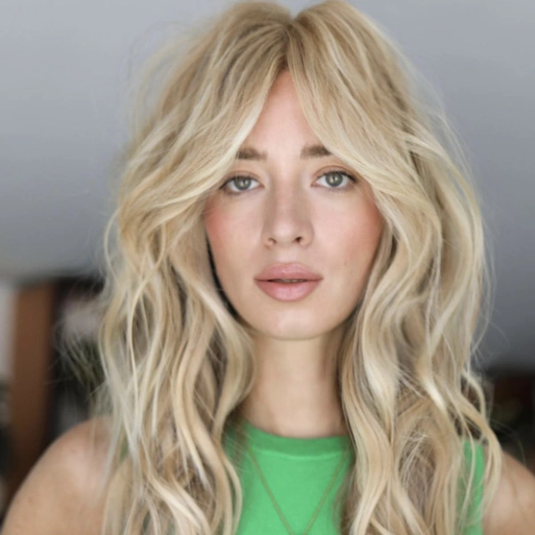 Bardot bangs | Long face shape hairstyle | Women's hair