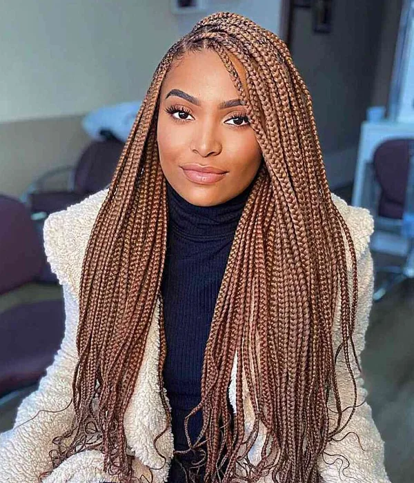 Box braids | Formal hairstyle for long hair