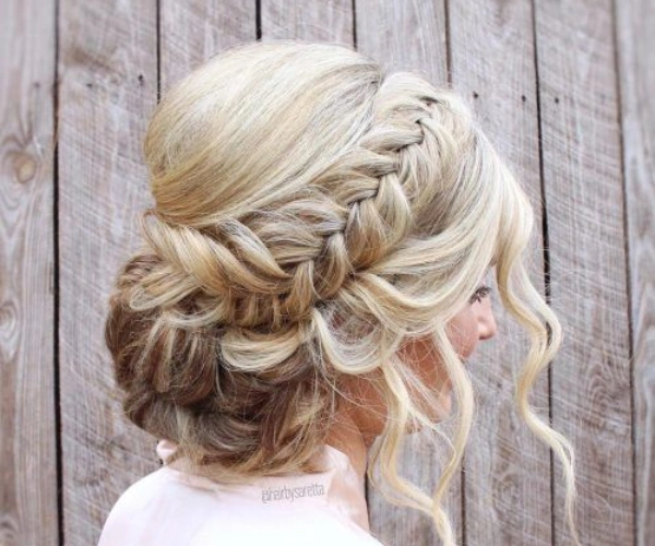 Braided updo | Formal hairstyle for long hair