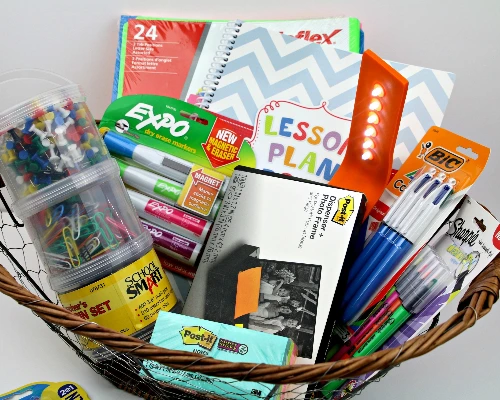 Classroom supplies gift basket | Back to School gifts for teachers