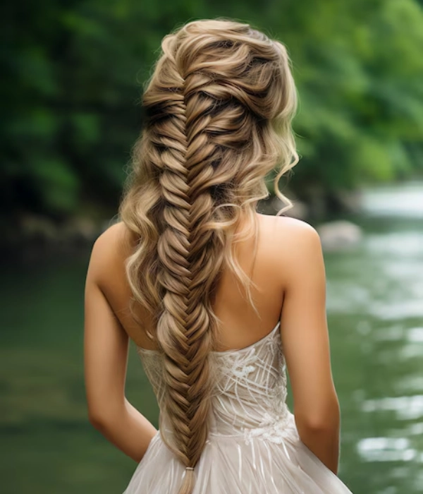 Elegant fishtail braid | Formal hairstyle for long hair