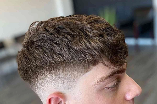 French crop fade messy 