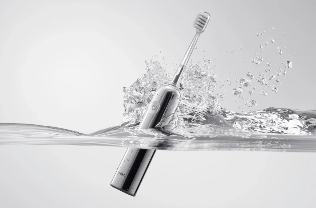 You can try a waterproof electric toothbrush - Our Wave