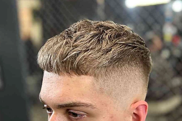 Messy French crop high fade 