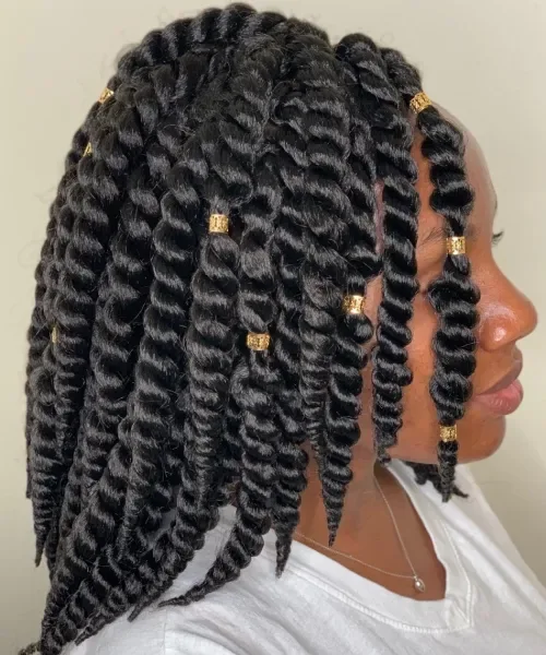 Passion twist crochet hairstyle