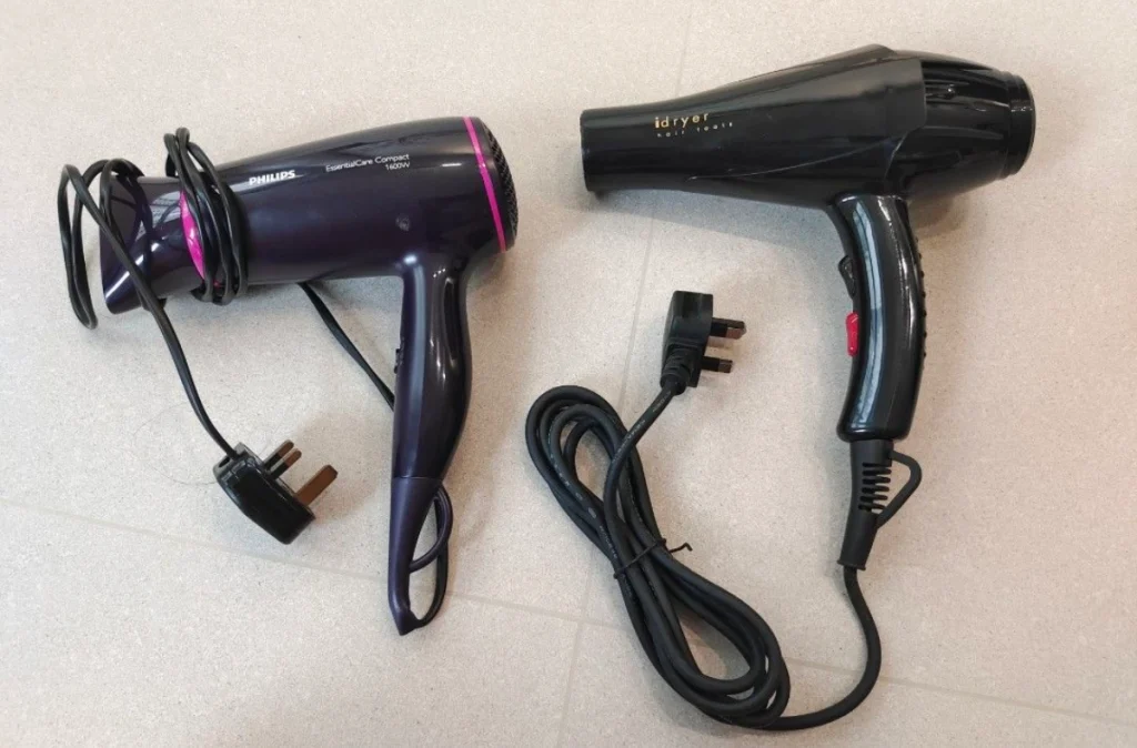 Why do salon hair dryers appear more noisy?