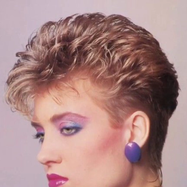 Short 80s haircut