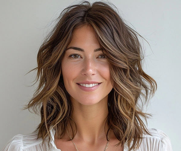 Shoulder-length waves | Formal hairstyles for medium-length hair