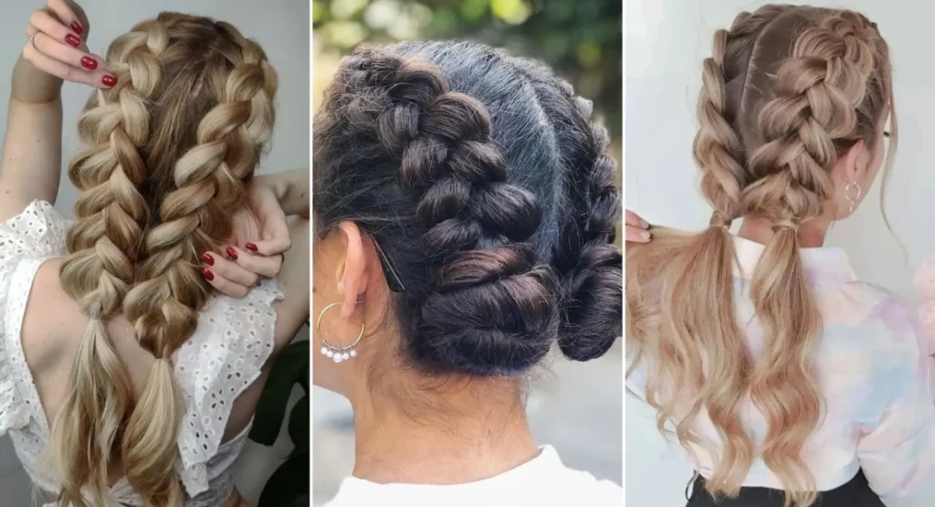 Dutch braids (Double braids) - Cute braided hairstyles