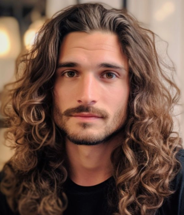 Haircuts for men with long curly hair