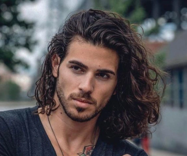 Open long hair - good haircut for long hair men