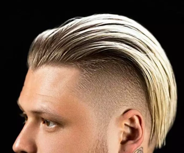 Slicked back undercut