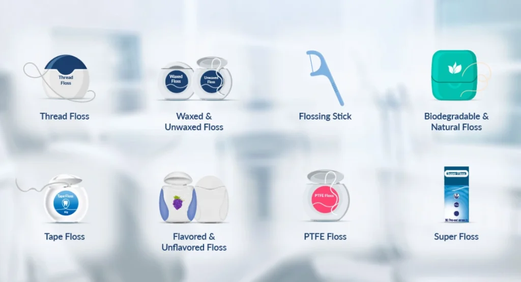 Types of dental floss