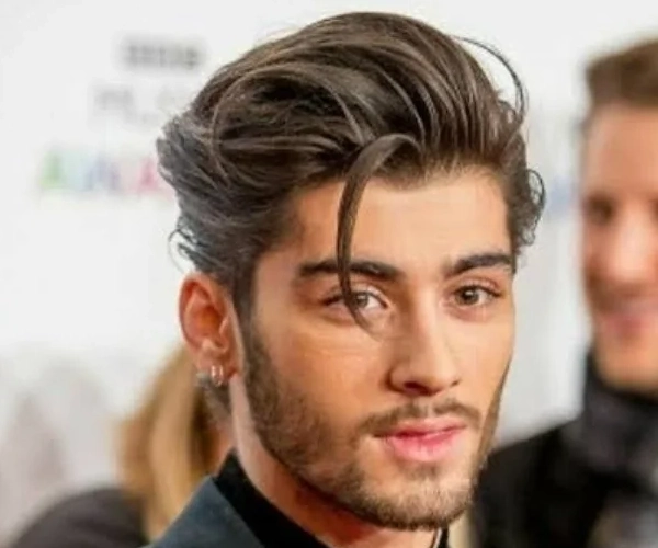 Swept back | Zayn Malik's hairstyle