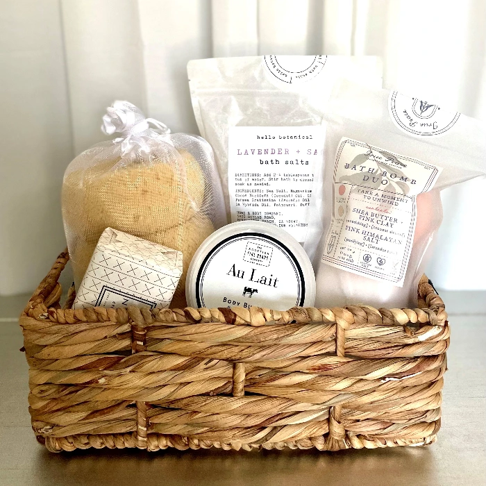 At-home spa basket