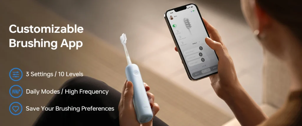 Laifen electric toothbrush user manual: Brushing app