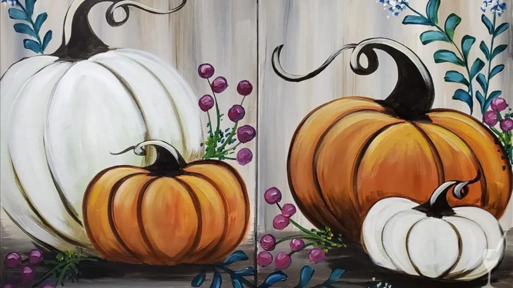 Painted pumpkins with a twist