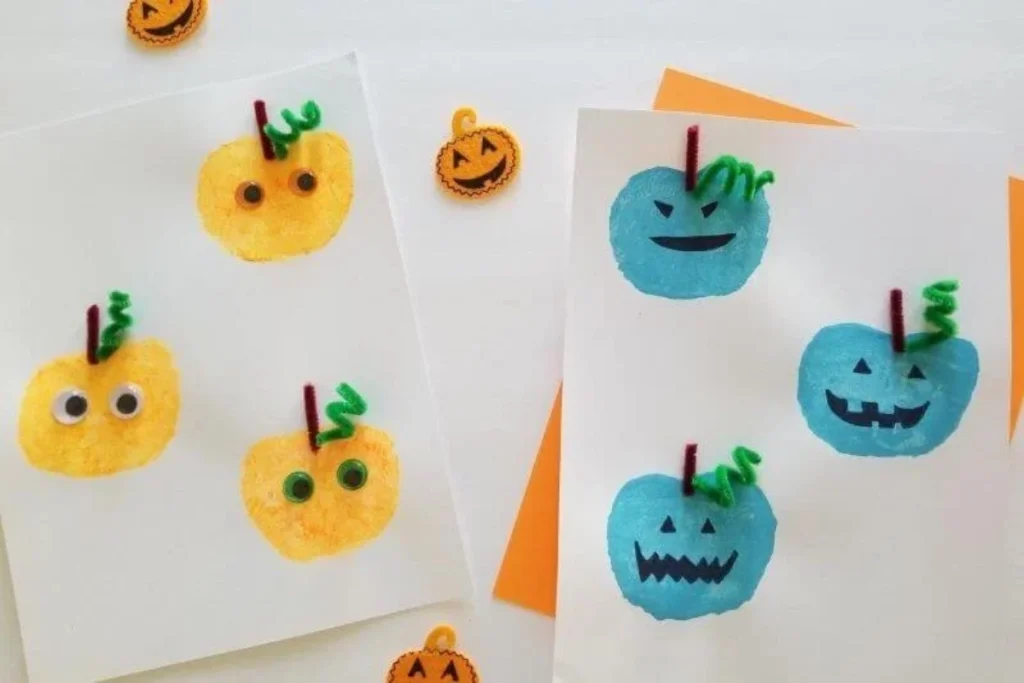 Pumpkin apple stamps