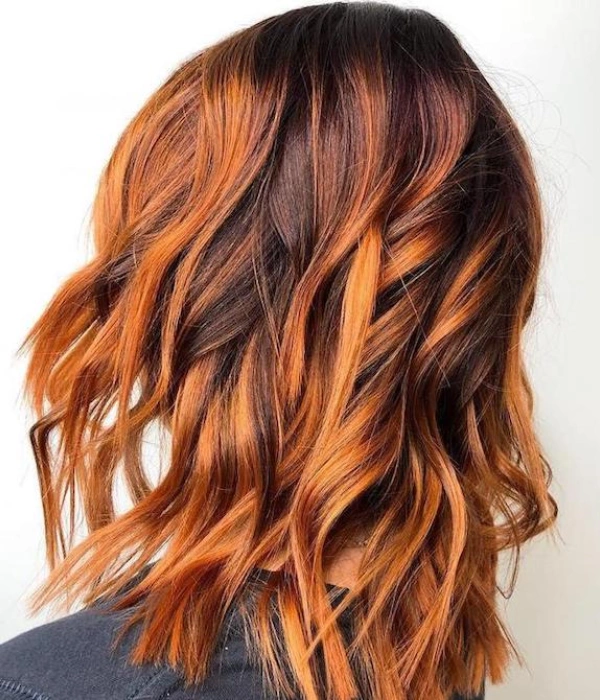 Pumpkin spice | Halloween hair color ideas