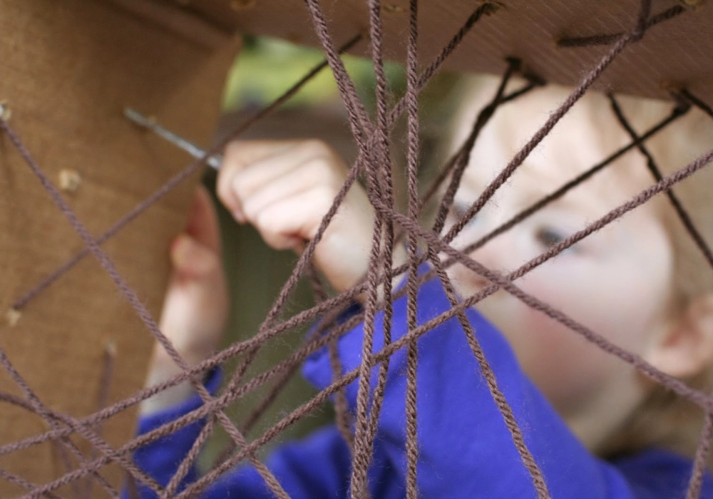 Spider web obstacle course