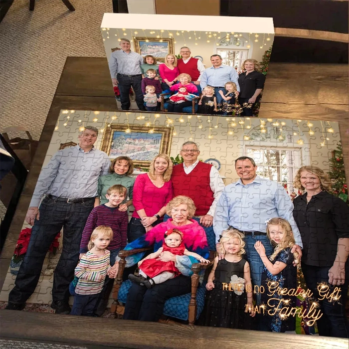 Custom family photo puzzle