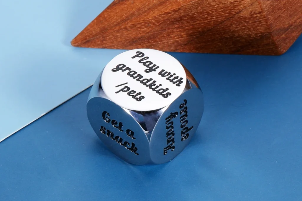 Funny Christmas gifts for coworkers: Decision-making dice