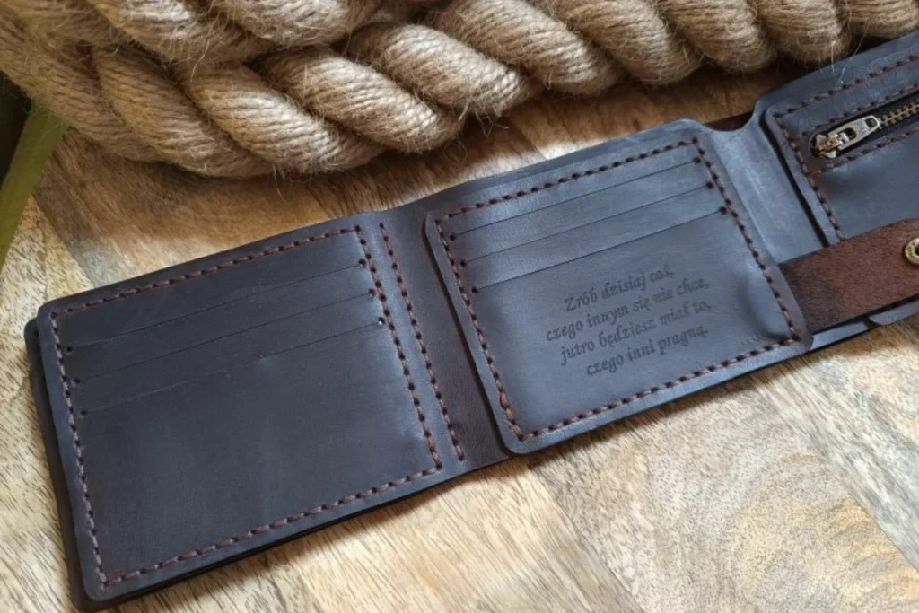 Personalized leather wallet with RFID protection | Christmas gifts for a husband who has everything