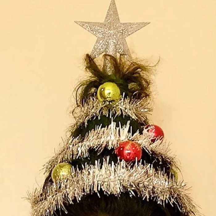 Hair do for Christmas | The Christmas tree topper